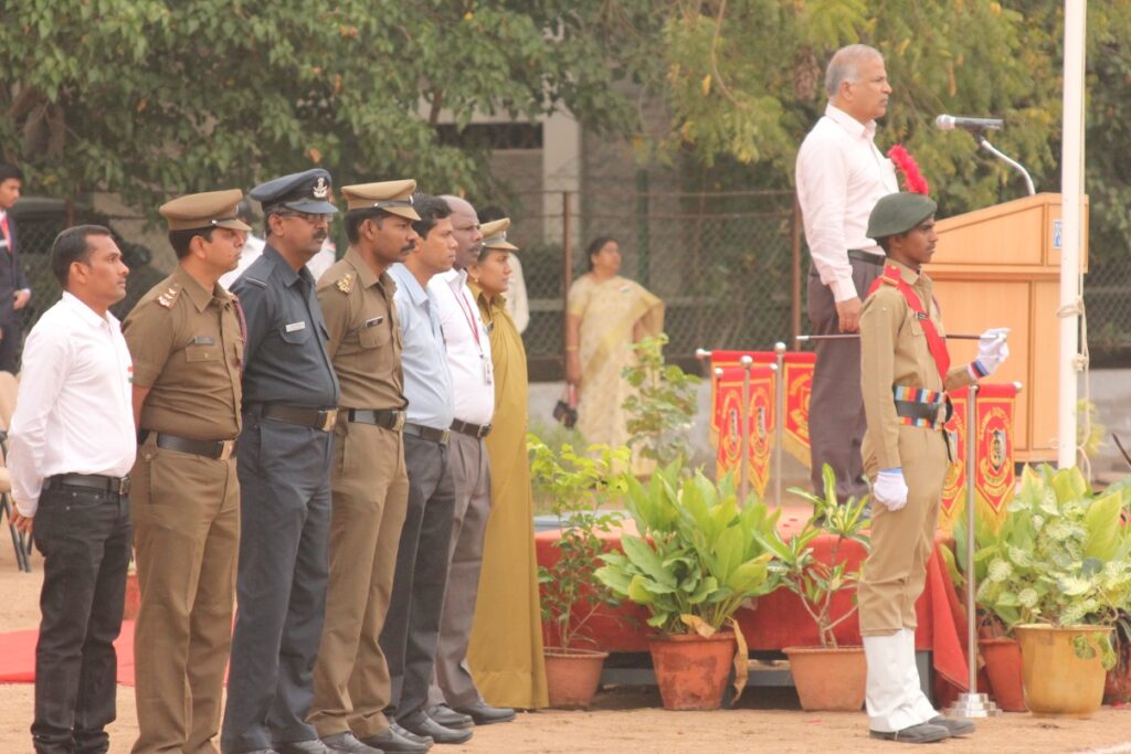 Figure 3 Our Principal addressing the gathering