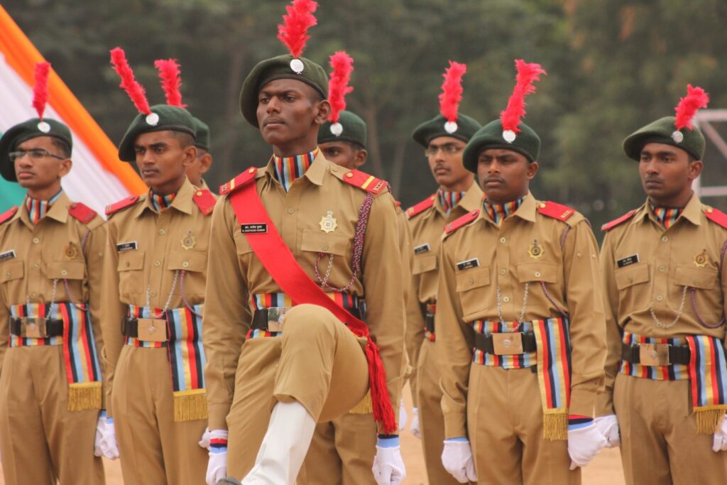 Figure 4 The cadets starting off the awe-inspiring parade